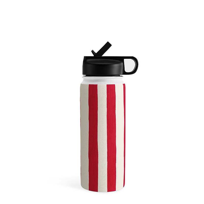 DENY Designs Modern Craft Spring Stripe by Avenie Stainless Steel Double Wall Insulated Water Bottle, 18 oz. (88746-WBTL05) image 1