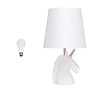Creekwood Home Whimsilux 15.5" LED Table Lamp, White/Pink Glitter (CWT-2023-PN-LB)~#|#~7AA9E3CD-FAFC-4DB1-9406BC647E7E2AE9_sc7