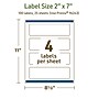 Avery Dissolvable Rectangle Multipurpose Labels, 2" x 7", Off-white, 100/Pack (94243)~#|#~7AAAF864-B287-4FCE-9DAD554E42F8C296_sc7