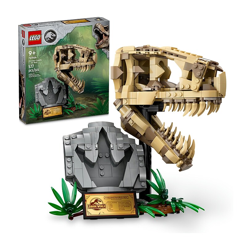LEGO Jurassic World Dinosaur Fossils: T. rex Skull, 577 Pieces (76964) image 1