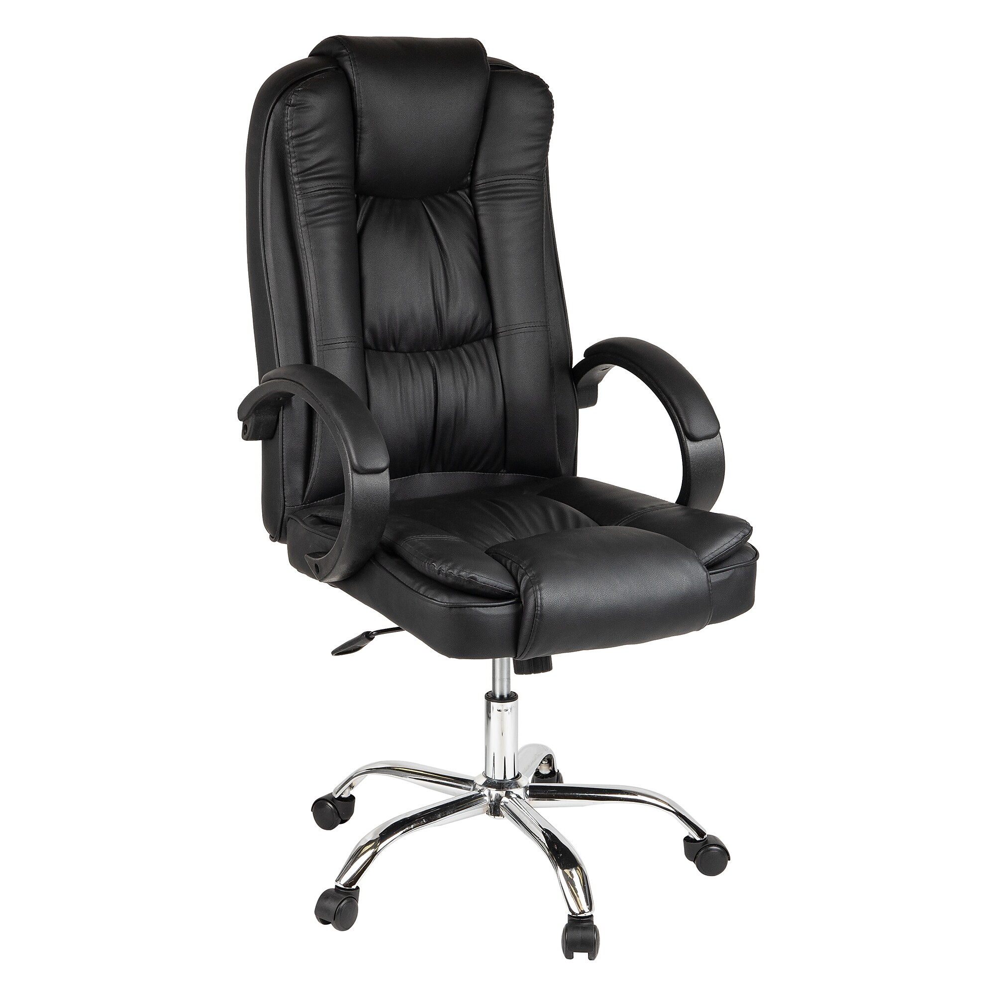 Mind Reader Ergonomic PU Leather Swivel Computer and Desk Chair, Black (OFFCHAIR24-BLK) Sansujyuku sansujyuku.com