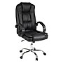 Mind Reader Ergonomic PU Leather Swivel Computer and Desk Chair, Black (OFFCHAIR24-BLK)~#|#~7AB0F371-DCCE-43AE-B59BFF8375D0C4A4_sc7