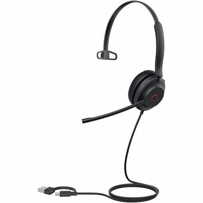 YeaLink UH35 Mono USB-C/A USB-C Noise Canceling Bluetooth Mono Deskphone Headset, UC Certified (1308166) image 1