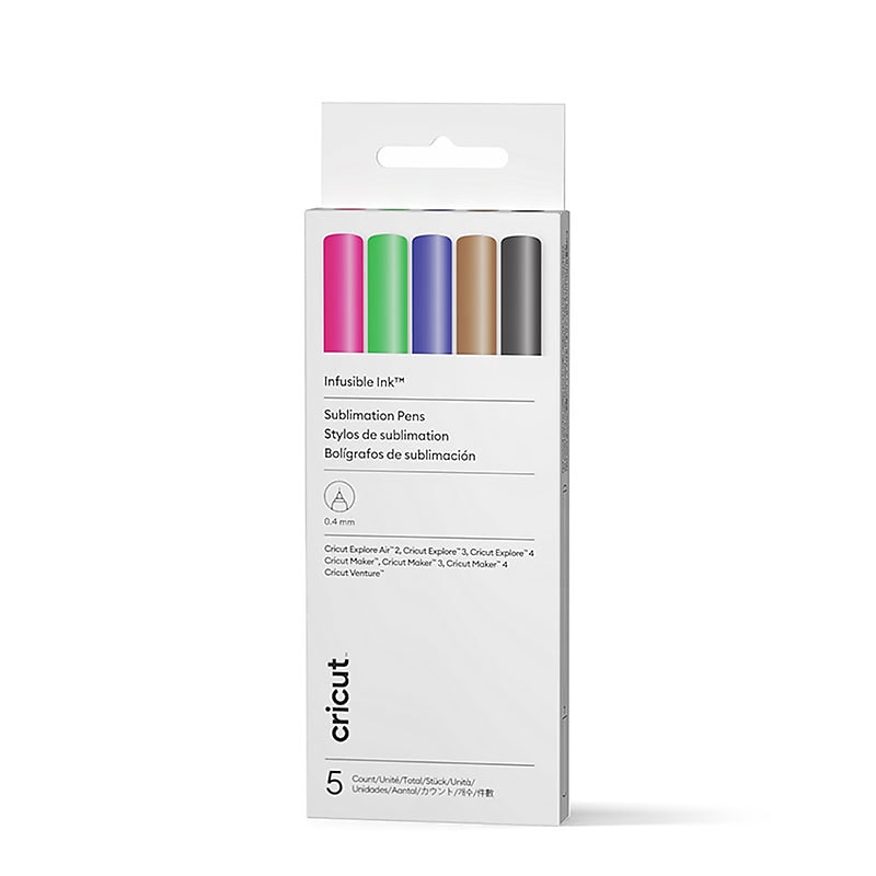 Cricut Basics Infusible Ink Sublimation Pen, Fine Point, 0.4mm, 5/Pack (2012164) image 1