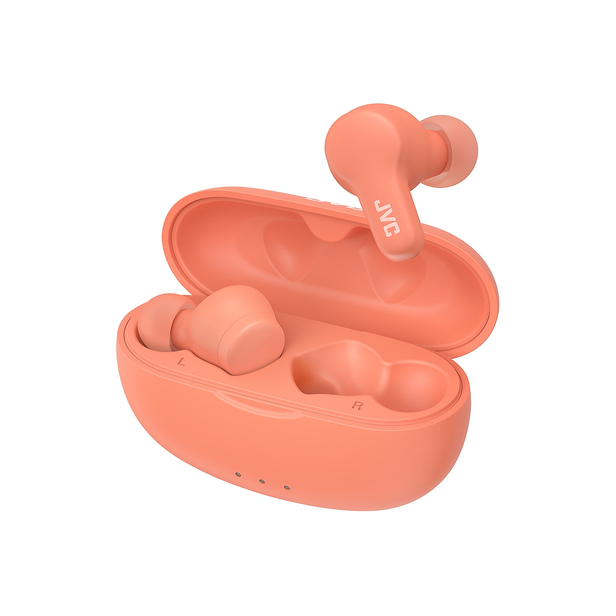 JVC Gumy Wireless Earbuds, Bluetooth, Peach (JVCHAA7T2P) Sansujyuku sansujyuku.com