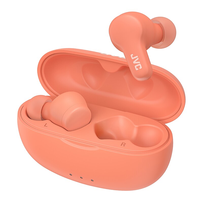 JVC Gumy Wireless Earbuds, Bluetooth, Peach (JVCHAA7T2P) image 1
