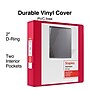 Staples 2" 3-Ring View Binder, D-Ring, Red (ST60222)~#|#~7AC98086-AA37-47FB-B77BBAB28B786E0C_sc7
