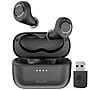 Delton T150 Wireless Active Noise-Canceling Bluetooth Stereo Earbuds with Auto-Pairing USB Dongle, Black (DBHT150)~#|#~7ACC5EF8-B722-4367-A946586C7C7A3324_sc7