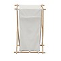 Household Essentials  X-Frame 1-Section Collapsible Hamper with Lid, Cotton, Natural (6789-1)~#|#~7AD6480C-5946-4900-A15B7207D26FC7B5_sc7
