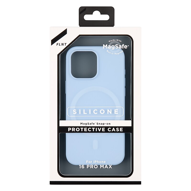 FLNT Silicone MagSafe Snap-On Protective Case for iPhone 16 PRO MAX, Skyride (IC8062M-16X-BLM) image 1