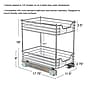 Household Essentials Glidez Multipurpose Steel Pull-Out Storage Organizer with Plastic Liner, 2-Tier Design (HH62727-1)~#|#~7ADECAE0-94EE-4A67-9DF313E86E4D78C1_sc7