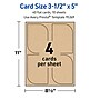 Avery Leaf Integrated Cards, Matte Kraft Brown, 30/Pack (19479398968)~#|#~7AE85EB7-F4AD-4D62-ABE62EF675186257_sc7