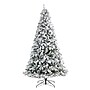 Nearly Natural 9-ft Flocked White River Mountain Pine Artificial Christmas Tree with Pinecones and 650 Clear LED Lights (T3384)~#|#~7AE96C09-394D-4D26-8B731AE6DDA63823_sc7