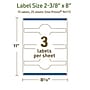 Avery Dissolvable Decorative Edge Multipurpose Labels, 2-3/8" x 8", Off-white, 75/Pack (94117)~#|#~7AEAF326-D93E-4156-814CD917F50D86B6_sc7