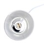 Creekwood Home Chrome Slanted 12.4" LED Table Lamp, White (CWT-1012-WH)~#|#~7AEE0302-FB21-46F6-9B4C10F787505AC6_sc7