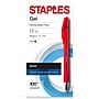 Staples Sonix Retractable Gel Pens, Medium Point, Red Ink, Dozen (13562-CC)~#|#~7AF9B525-31E9-4880-A4DDD6D531F4C175_sc7