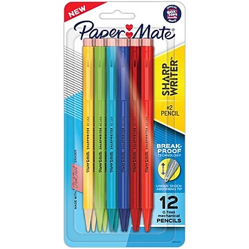 Paper Mate Clearpoint – Matite Meccaniche 0,7mm – Set Da 6 Matite Multicolore Con Gomma