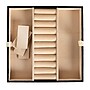 Household Essentials Jewelry Organizer Box with Clasp Closure, Black (HE1180)~#|#~7B0198F5-33F3-4143-85C04A03FBFB780F_sc7