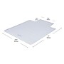 Mind Reader Hard Floor Chair Mat with Lip, 35" x 47'', Clear (FLCMAT-CLR)~#|#~7B097096-2D5B-48E4-8A00357F86AA2123_sc7