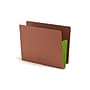 Smead Recycled Reinforced File Pocket, 3" Expansion, Letter Size, Green, 10/Box (73680)~#|#~7B0BC484-BE57-4373-B84AA5DD36BAEE67_sc7