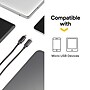 NXT Technologies 6 Ft. Braided USB-A to Micro-USB Charging Cable for Samsung/Android, Black (NX54695)~#|#~7B0BFFA4-E99F-4729-A6F9BB75B7462BE2_sc7