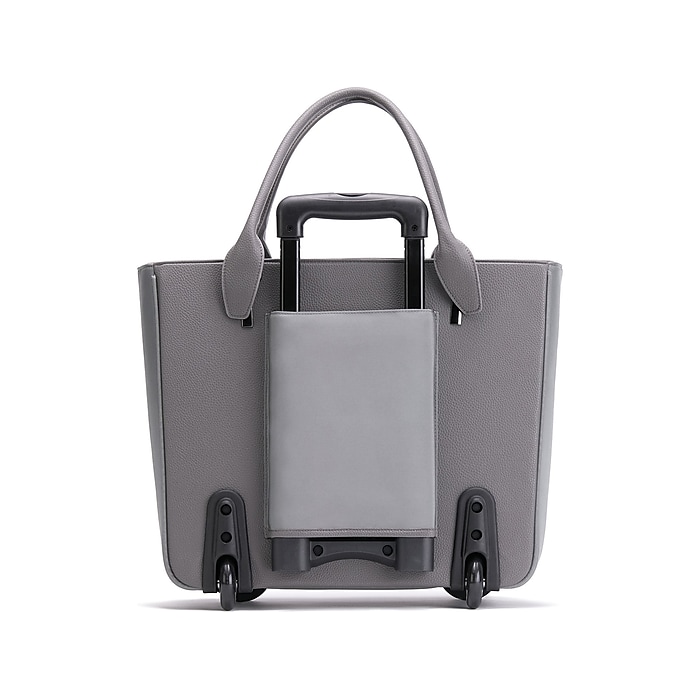 Francine Collection Florence Faux Leather Tote Bag, Gray Francine Collection Florence Faux Leather Tote Bag, Gray