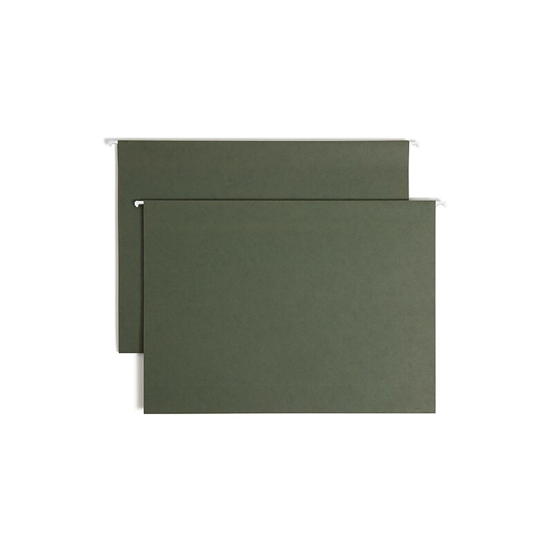 Smead Box Bottom Hanging File Folders, 3" Expansion, Legal Size, Standard Green, 25/BX (64379) image 1