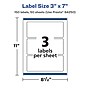 Avery Laser/Inkjet Rectangle Multipurpose Labels, 7"  x 3", Glossy White, 150/Box (94250)~#|#~7B106BD1-A7AE-4560-A47019550BCE77BC_sc7