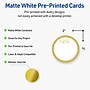 Avery Gold-Metallic Ornaments Matte Blank Card, White, 120/Pack (S00-FH7)~#|#~7B14CEE4-E28B-442C-BBA712C5F526FF21_sc7