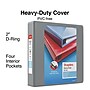 Staples Heavy Duty 2" 3-Ring View Binder, D-Ring, Gray (ST56330-CC)~#|#~7B1568C2-2D3A-4DCF-940A6DC568BA58F7_sc7