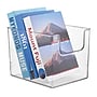 iDESIGN Small Stackable Plastic Storage Bin, Clear, 6/Pack (08754MDK)~#|#~7B1ADC1B-B5B1-4298-953A2C298A589902_sc7