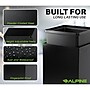 Alpine Industries Steel Trash Can with Square Lid, 29 Gallon, Black (ALP4450-KIT-BLK-S-TR)~#|#~7B1E8A88-F863-4C7D-B7C0DD50C9AAC07F_sc7