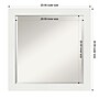 Amanti Art Vanity White Narrow Frame Wall Mirror, 23.5" x 23.5" (A42674593530)~#|#~7B20C009-DDD9-4CD4-8B61589220436188_sc7