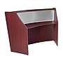 Regency Marque 72"W Curved Reception Desk Workstation, Mahogany (77310MH)~#|#~7B3544B2-CBC2-4499-B098B3B3F600E67C_sc7