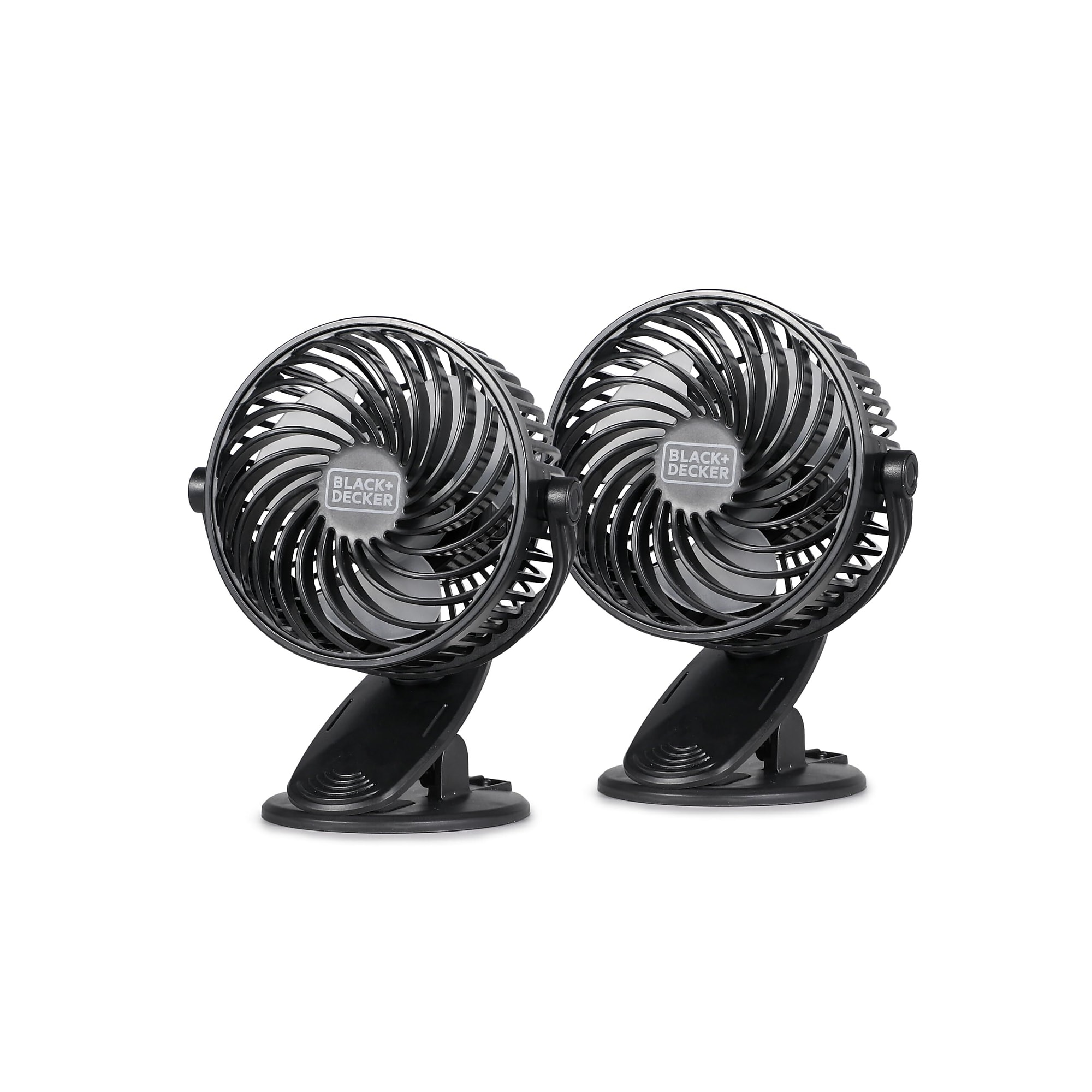 Black & Decker 4″ Clip Fans, 3-Speed, Black, 2/Pack (BFDC42PK) Sansujyuku sansujyuku.com