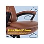 Serta Fairbanks Ergonomic Bonded Leather Executive Big & Tall Chair, 350 lb. Capacity, Brown (43675C)~#|#~7B3C6E5B-FEE5-471D-A638015CA0EB15F9_sc7