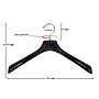 Nahanco 19" Plastic Concave Wide Shouldered Jacket Hanger, Black, 50/Pack (2293)~#|#~7B3D4207-2FDC-4271-93024BB086B8E75B_sc7