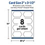 Avery Geo Business Cards, Glossy White, 80/Pack (19479399092)~#|#~7B3E0D18-D2E8-45BA-811DFE8CA74D0724_sc7