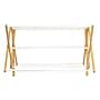Household Essentials Folding Bamboo Drying Rack, White/Natural (HE1204)~#|#~7B3E72EA-B222-4606-A241910D4F7C0A7D_sc7