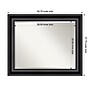 Amanti Art Grand Black Frame Wall Mirror, 27.75" x 33.75" (A42674593608)~#|#~7B3EED2C-FEBF-4779-81CD894CD28A71B1_sc7