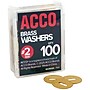 ACCO Washers, 15/32", Brass, 100/Box (ACC71511)~#|#~7B42533C-03DE-4352-9023D79EF5E06488_sc7
