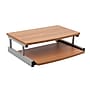 Mind Reader 2-Tier Monitor Stand with Sliding Keyboard Drawer, Brown (2TSLIDE-BRN)~#|#~7B4C59E2-D157-46A9-9A0C0A76981DA7FE_sc7