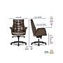 Thomasville Furniture Brooks Ergonomic Bonded Leather Swivel Executive Chair, Brown (51493-BRN)~#|#~7B52AD7F-139D-445F-821A2AD201556BED_sc7