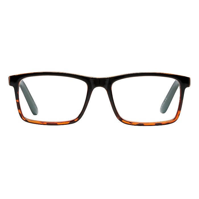 SAV Optitek +2.00 Reading Glasses, Demi Black (EAR7265-200-960)
