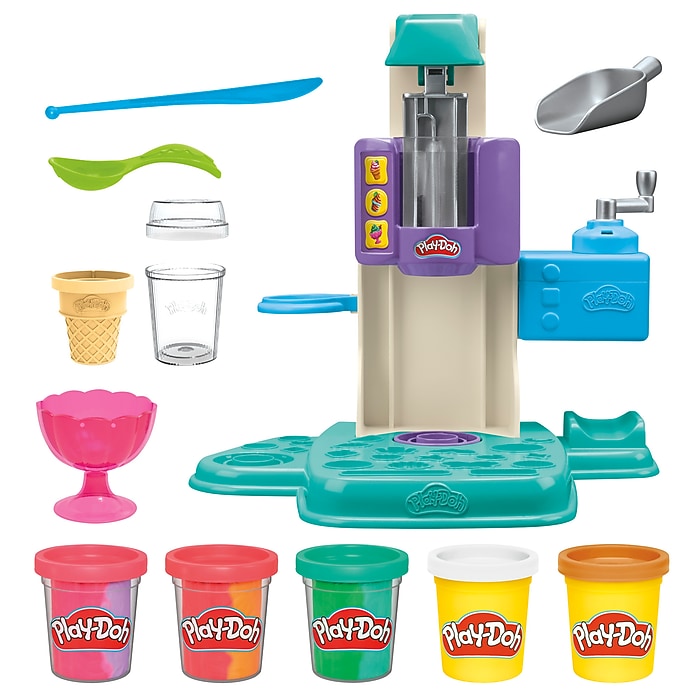 Play-Doh Rainbow Swirl Ice Cream Playset (G0028) | Staples