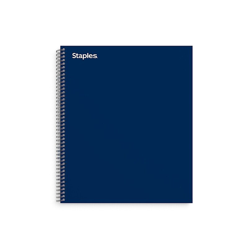 Staples Premium 3-Subject Notebook, 8.5" x 11", College Ruled, 138 Sheets, Blue (TR58360M-CC) image 1