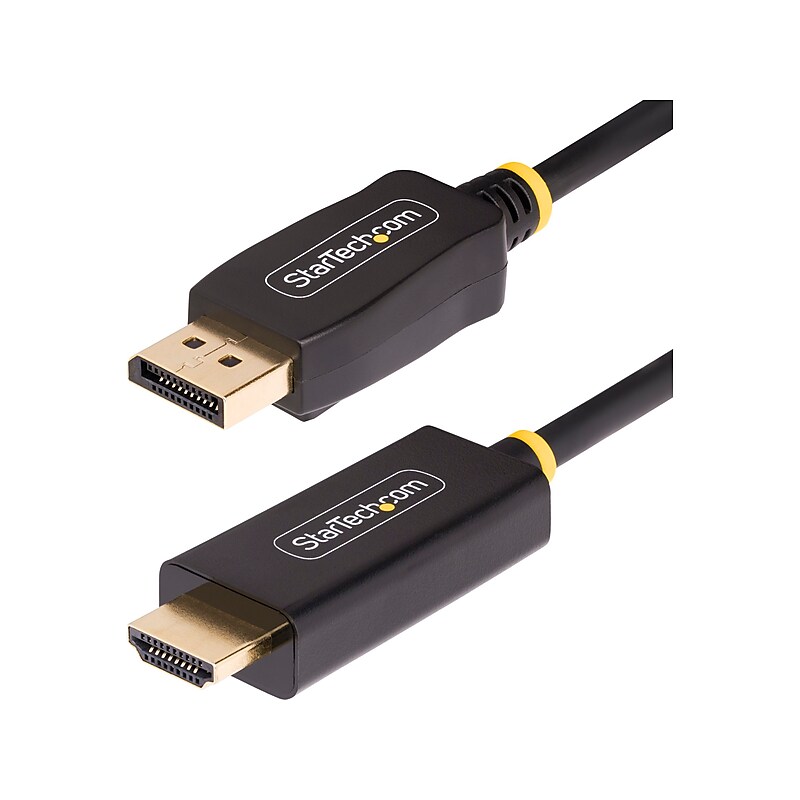 StarTech 6.6' DisplayPort to HDMI Video Monitor Cable, Male to Male, Black (6F-DP-HDMI-4K60-HDR) image 1