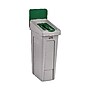 Rubbermaid Commercial Slim Jim Single-Stream Paper Recycling Station Kit, 23 Gallon, Gray/Green (2185054)~#|#~7B5AC1C1-B8FB-4E9E-B00492DCD1F98DC5_sc7