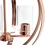 Lalia Home 3-Light 18" Adjustable Globe Hanging Metal and Clear Glass Ceiling LED Pendant, Rose Gold (LHP-3010-RG)~#|#~7B5BA996-ED29-447F-B8781635CA876114_sc7