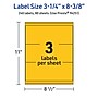 Avery Rectangle Laser/Inkjet Multipurpose Labels, 3-1/4" x 8-3/8", Bright Yellow (240/Box)~#|#~7B5E3566-86DD-4DDD-9E4D53F82B7CF13B_sc7